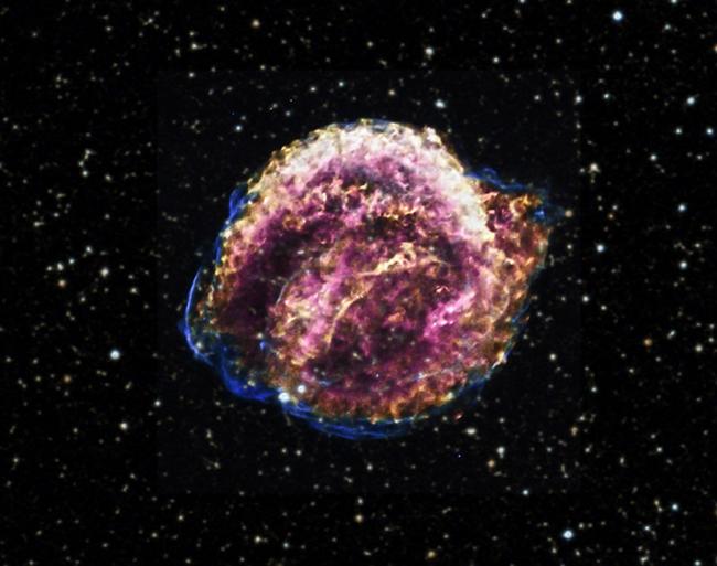 remnant of Kepler's supernova, a type Ia supernova